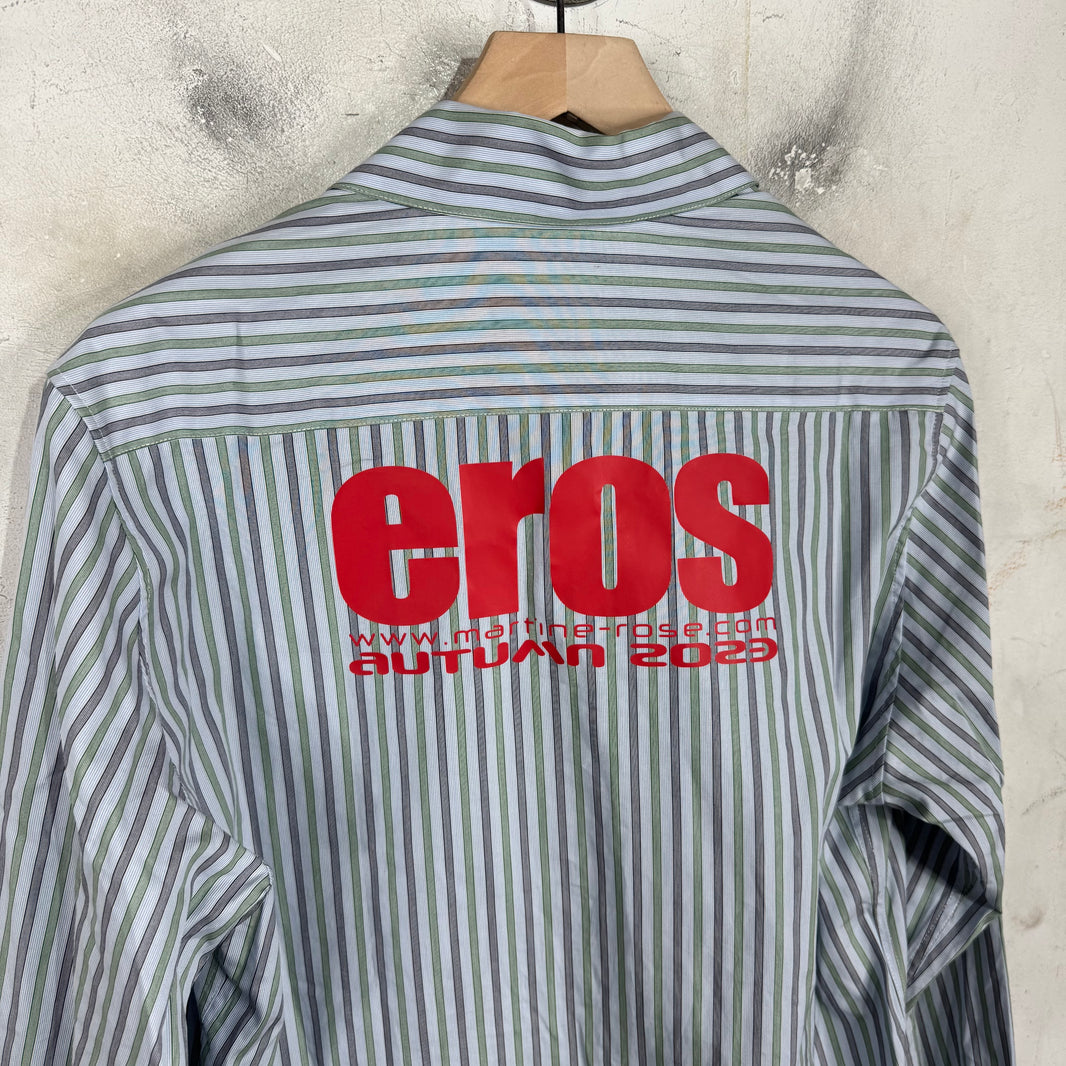 Martine Rose Striped Back Logo Shirt