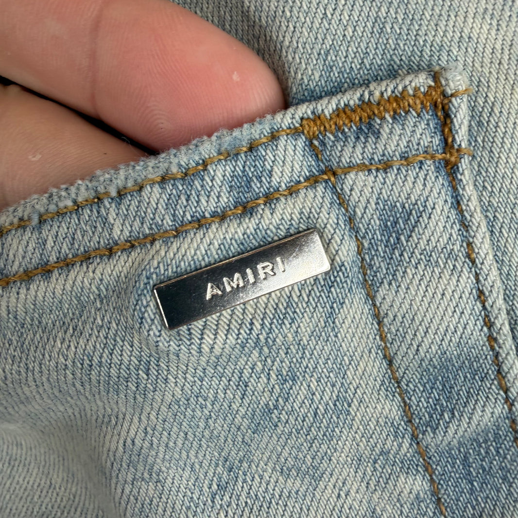 Amiri Patches Skinny Jeans