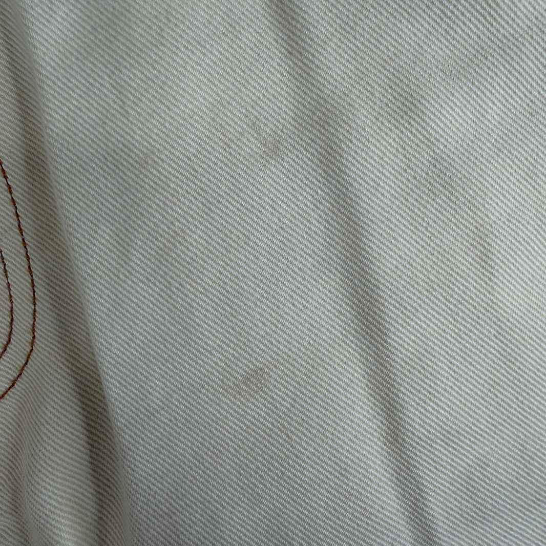 Wales Bonner Cream Contrast Stitch Trousers