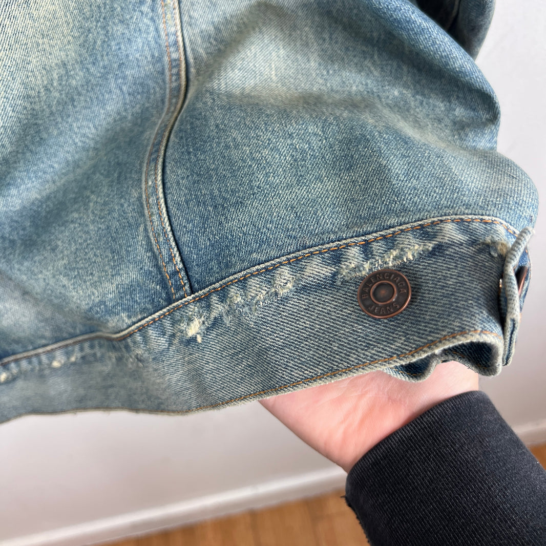 Balenciaga Waxed Trucker Jacket