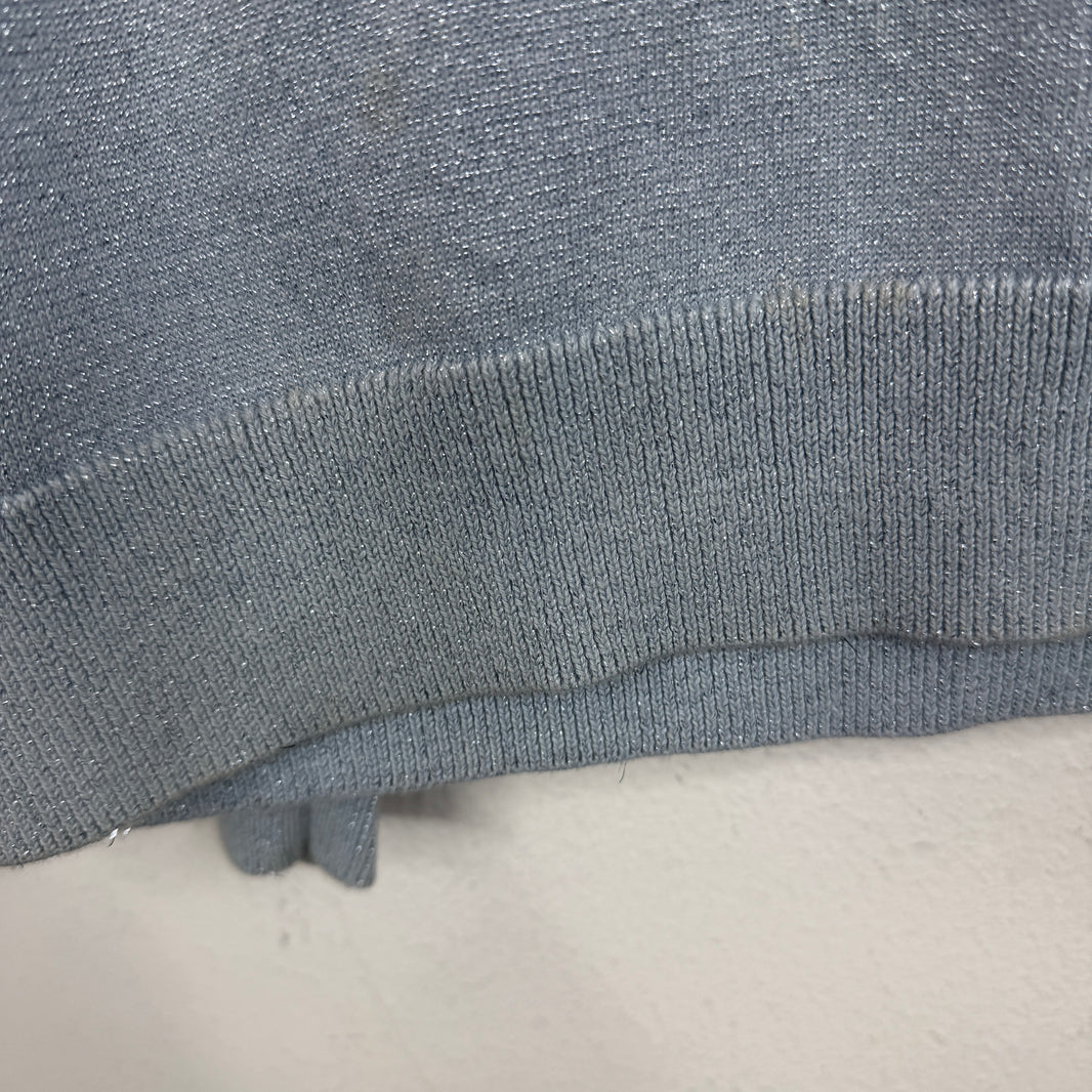 Supreme Light Blue Glitter Knit Sweater