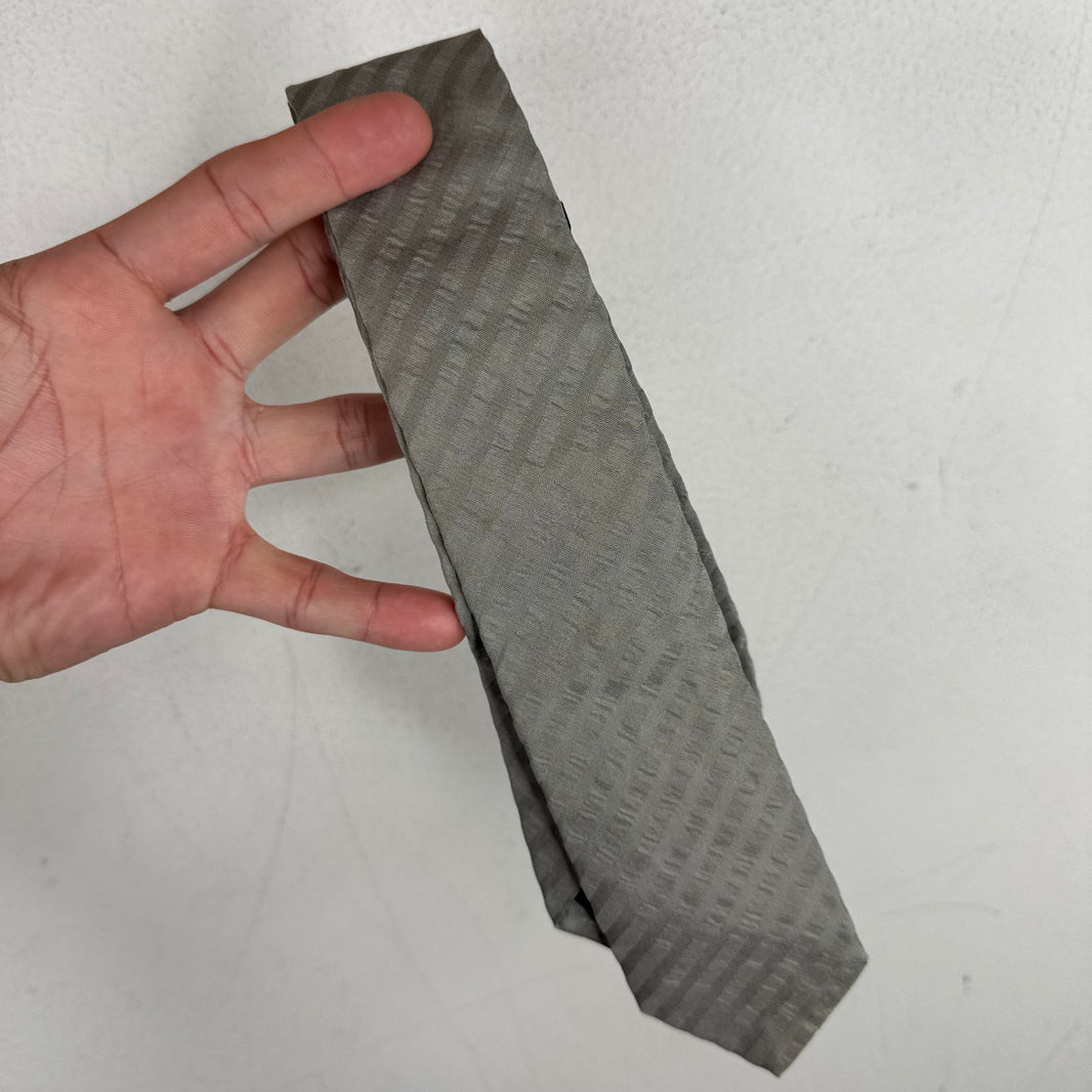 Jil Sander Gray Stripe Tie