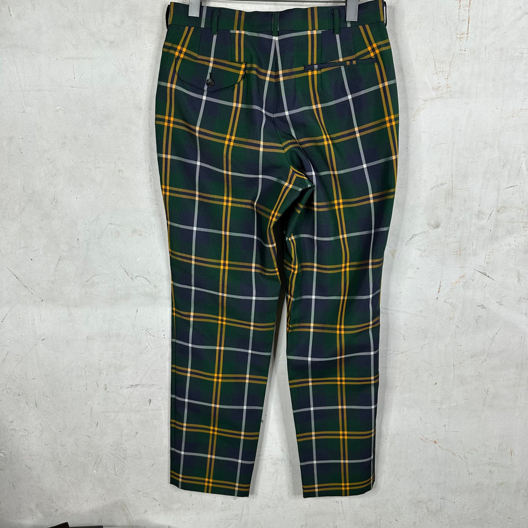 Comme Des Garçons Straight Plaid Trousers