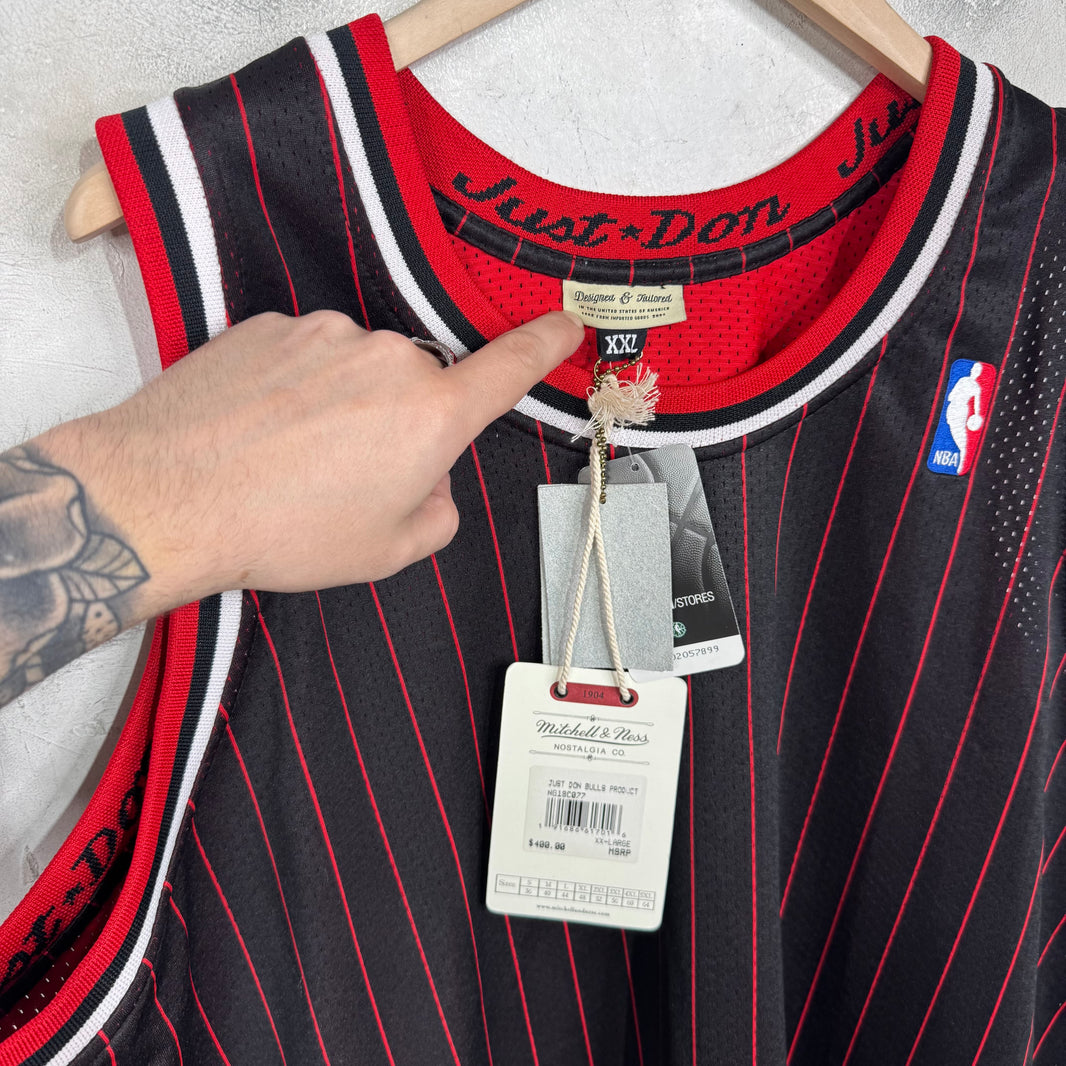 Just Don x Mitchell & Ness Striped Bulls Jersey