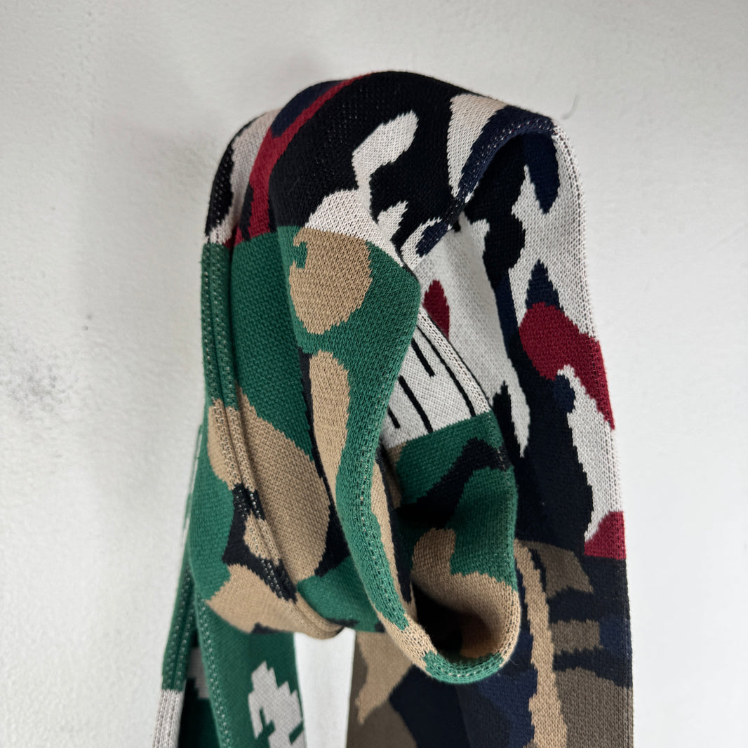 Gosha Rubchinskiy Multicolor Camo Knit Scarf