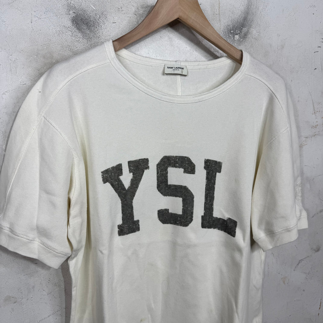 Saint Laurent Logo Thermal T-Shirt