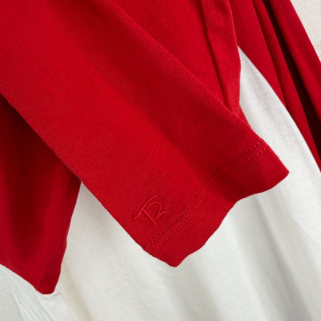 The Row Red/White Raglan Longsleeve T-Shirt