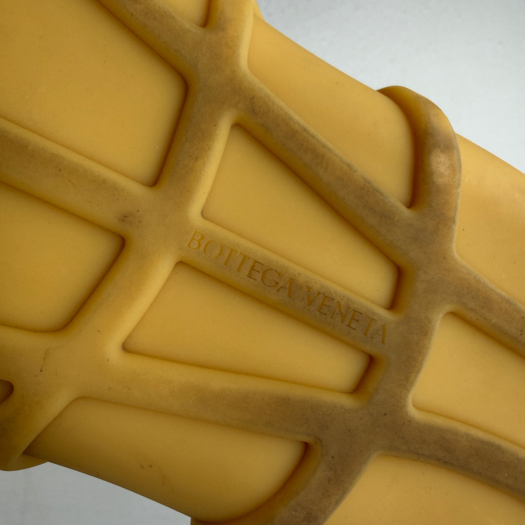 Bottega Veneta Yellow Atlas Sandals