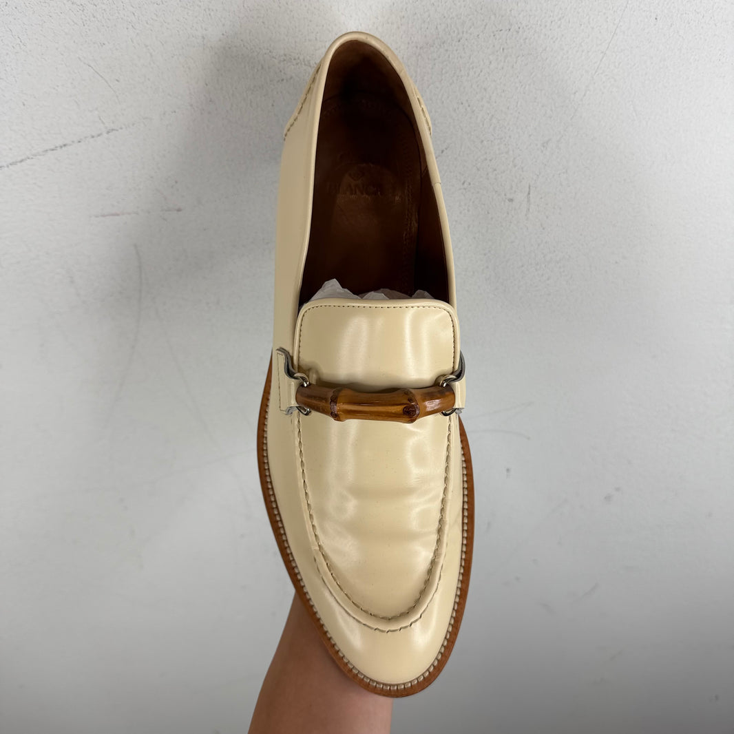 Casablanca White Bamboo Loafers