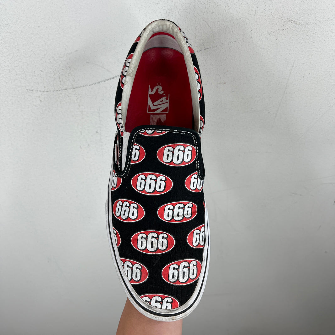 Supreme Vans Black 666 Slip On Sneakers