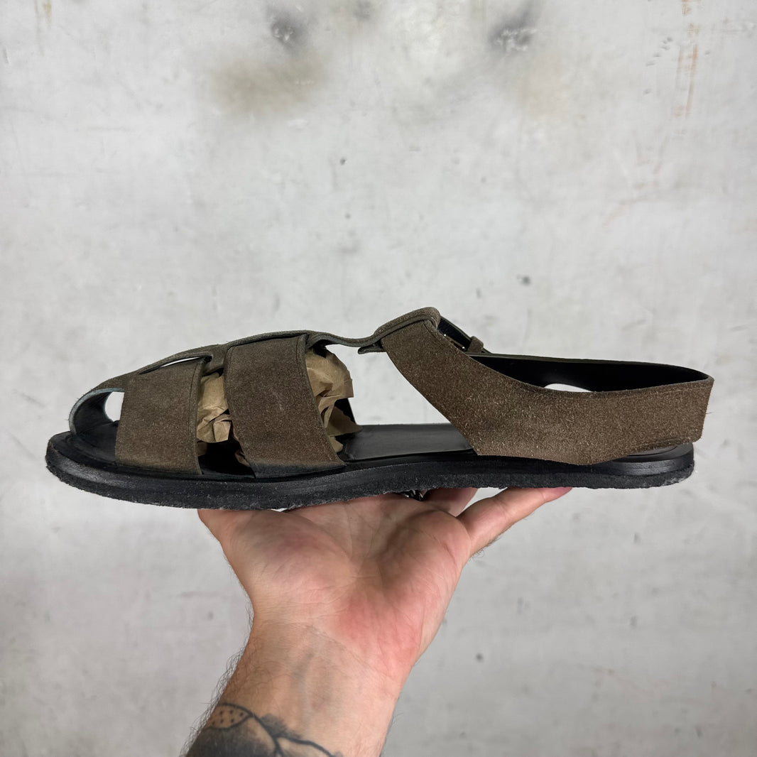 The Row Fisherman Suede Sandals