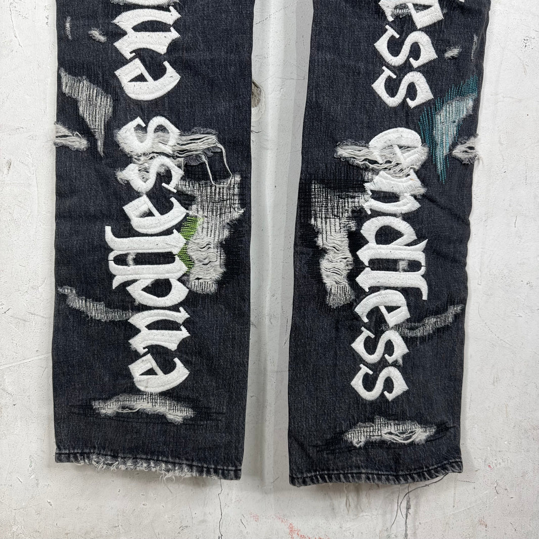 Endless Denim Sample Charcoal Boro Jeans