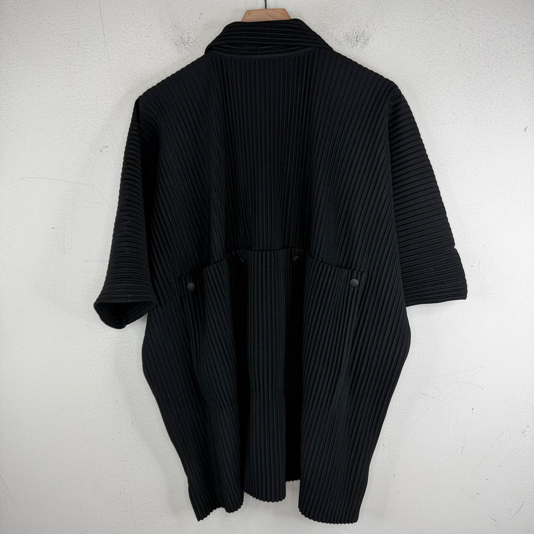Issey Miyake Plisse Cargo Zip Shirt