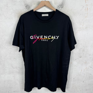 Givenchy Embroidered Rainbow Logo T-Shirt
