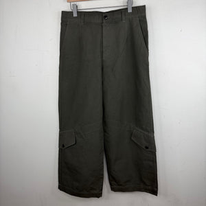 Dries Van Noten Baggy Olive Cargo Pants