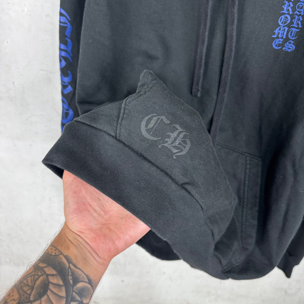 Chrome Hearts Blue Script Pullover Hoodie