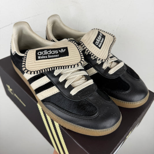 Adidas Wales Bonner Black Ponyhair Samba Sneakers