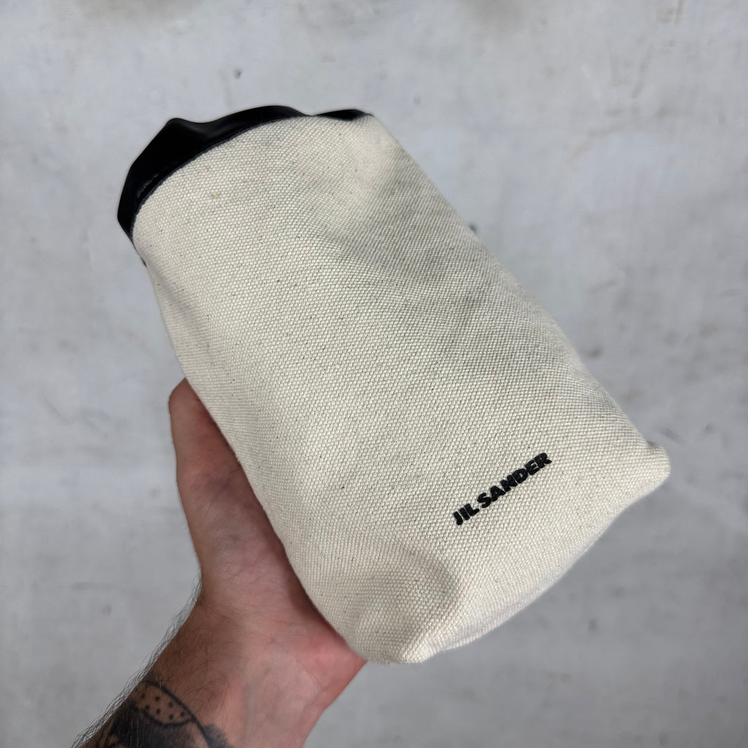 Jil Sander Canvas Pull String Pouch