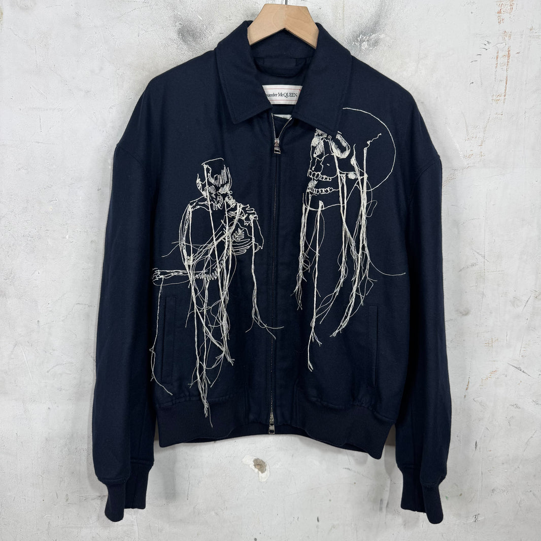 Alexander McQueen Embroidered Skull Tassel Jacket