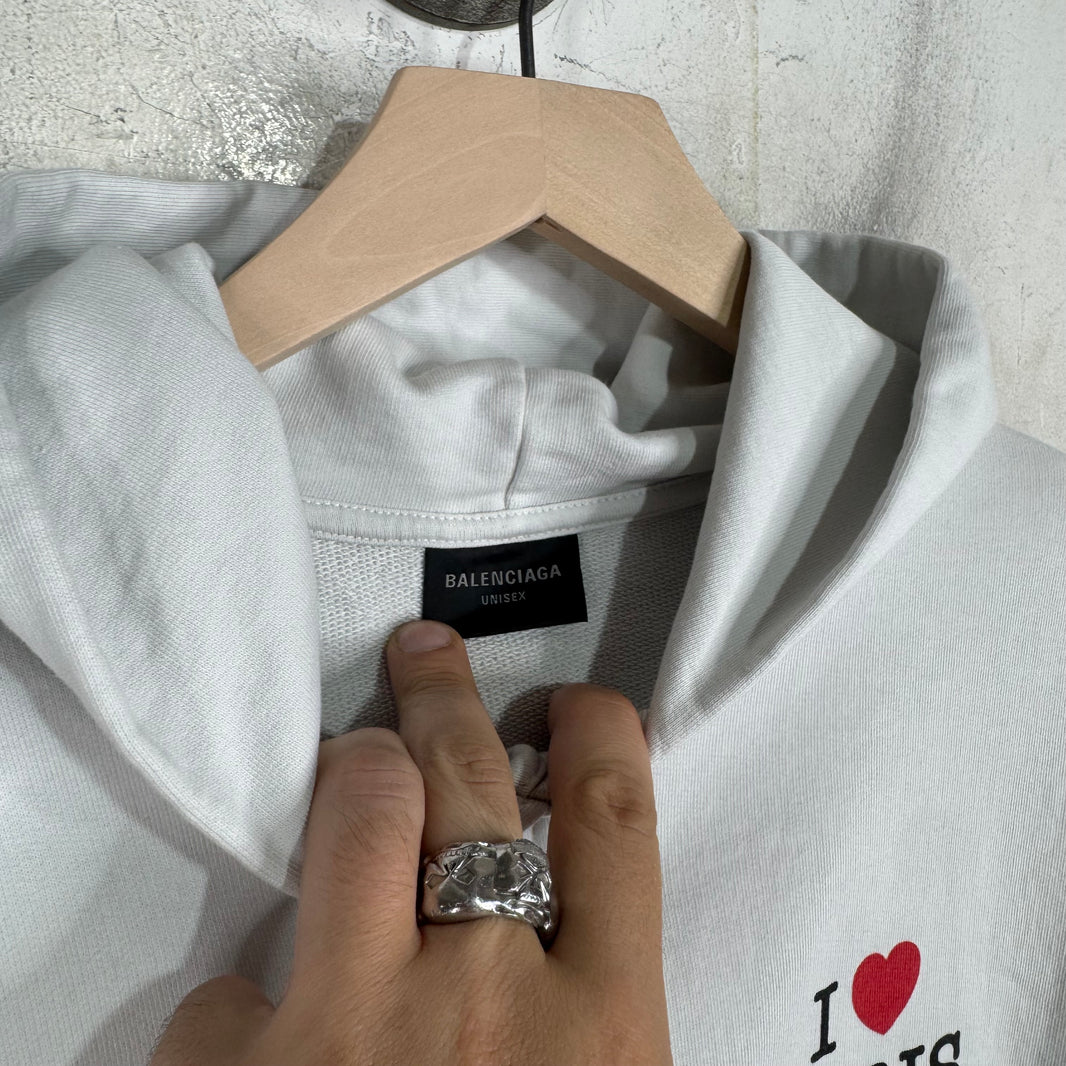 Balenciaga I Heart Paris Zip Hoodie