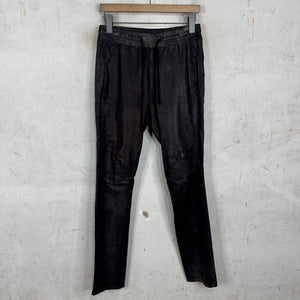Balmain Leather Drawstring Pants