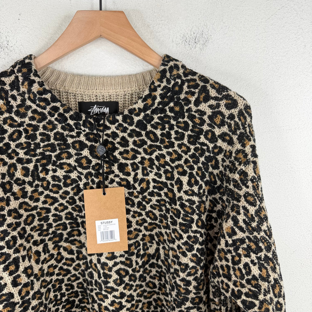 Stussy Leopard Knit Sweater