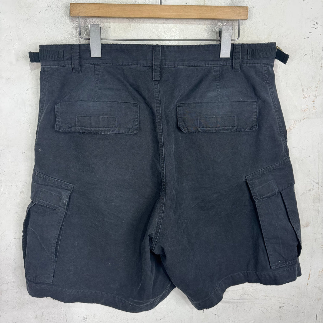 Balenciaga Ripstop Distressed Cargo Shorts