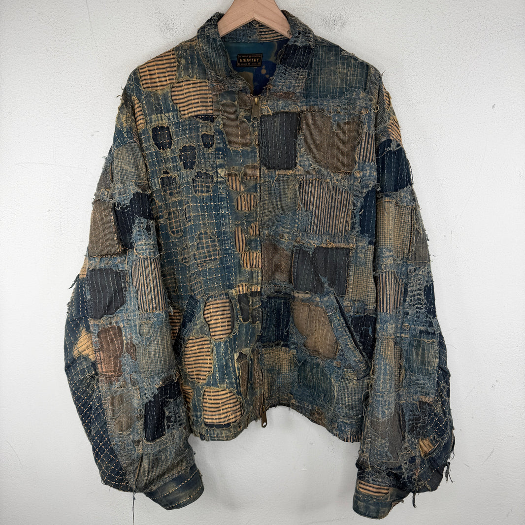 Kapital Boro Drizzler Zip Denim Jacket