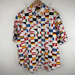 Balenciaga Flags Button Up Shirt