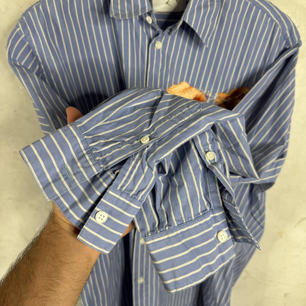 Doublet Hand Embroidery Striped Shirt