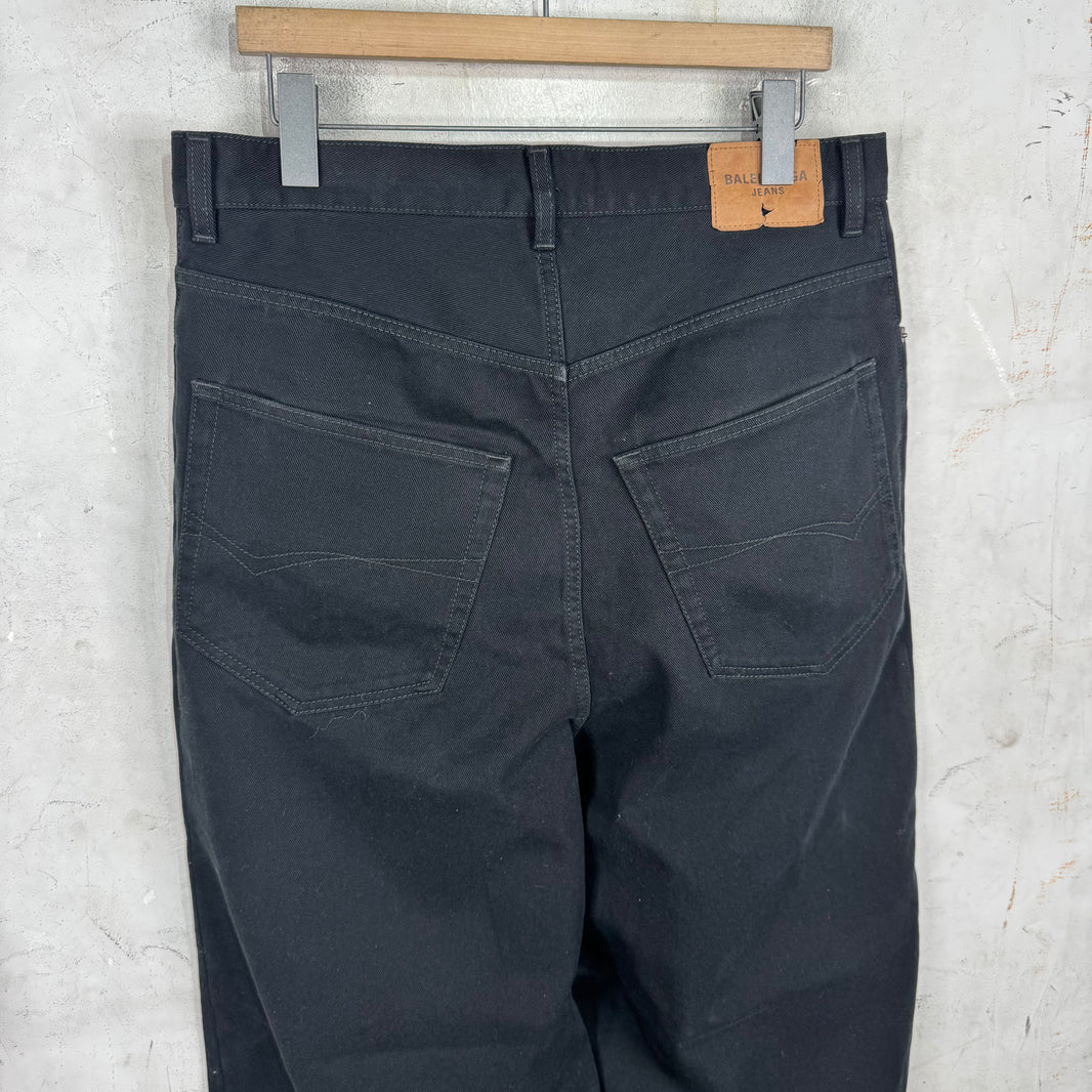 Balenciaga Looser Fit Black Jeans