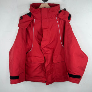Balenciaga Red Swing Parka Jacket