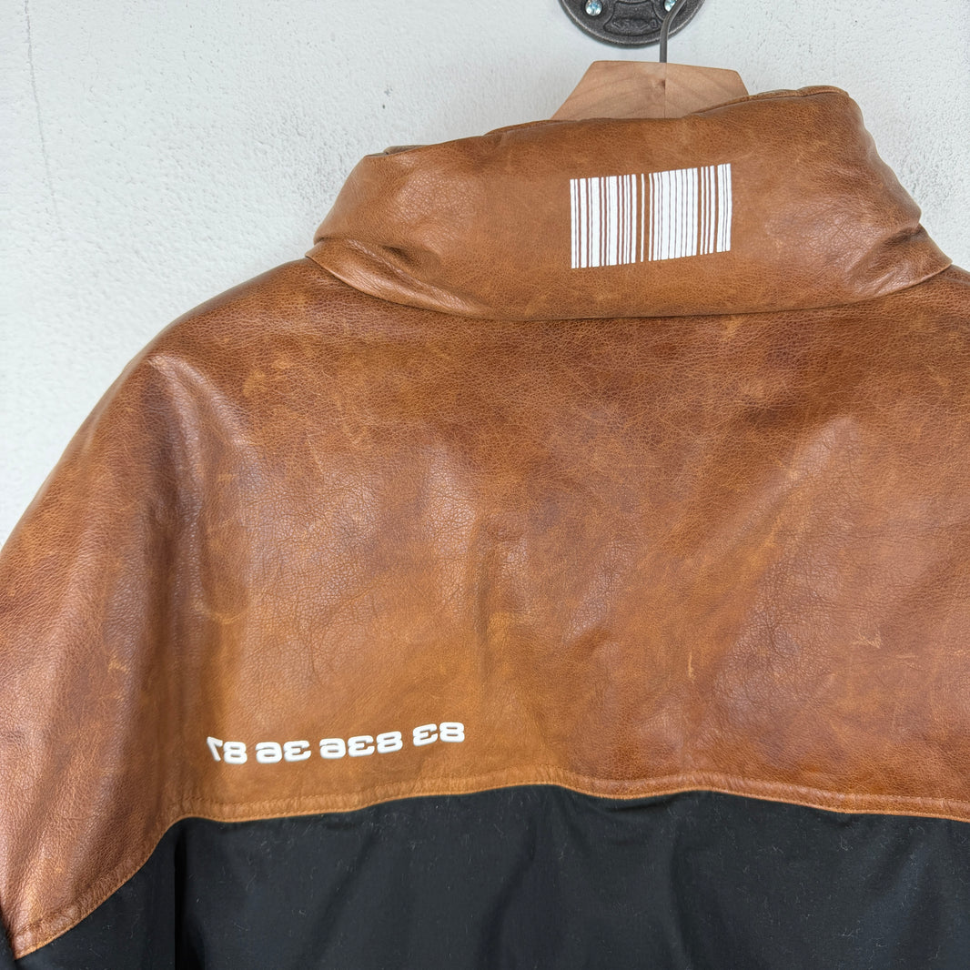 VETEMENTS Two Tone Feather Down Puffer Jacket