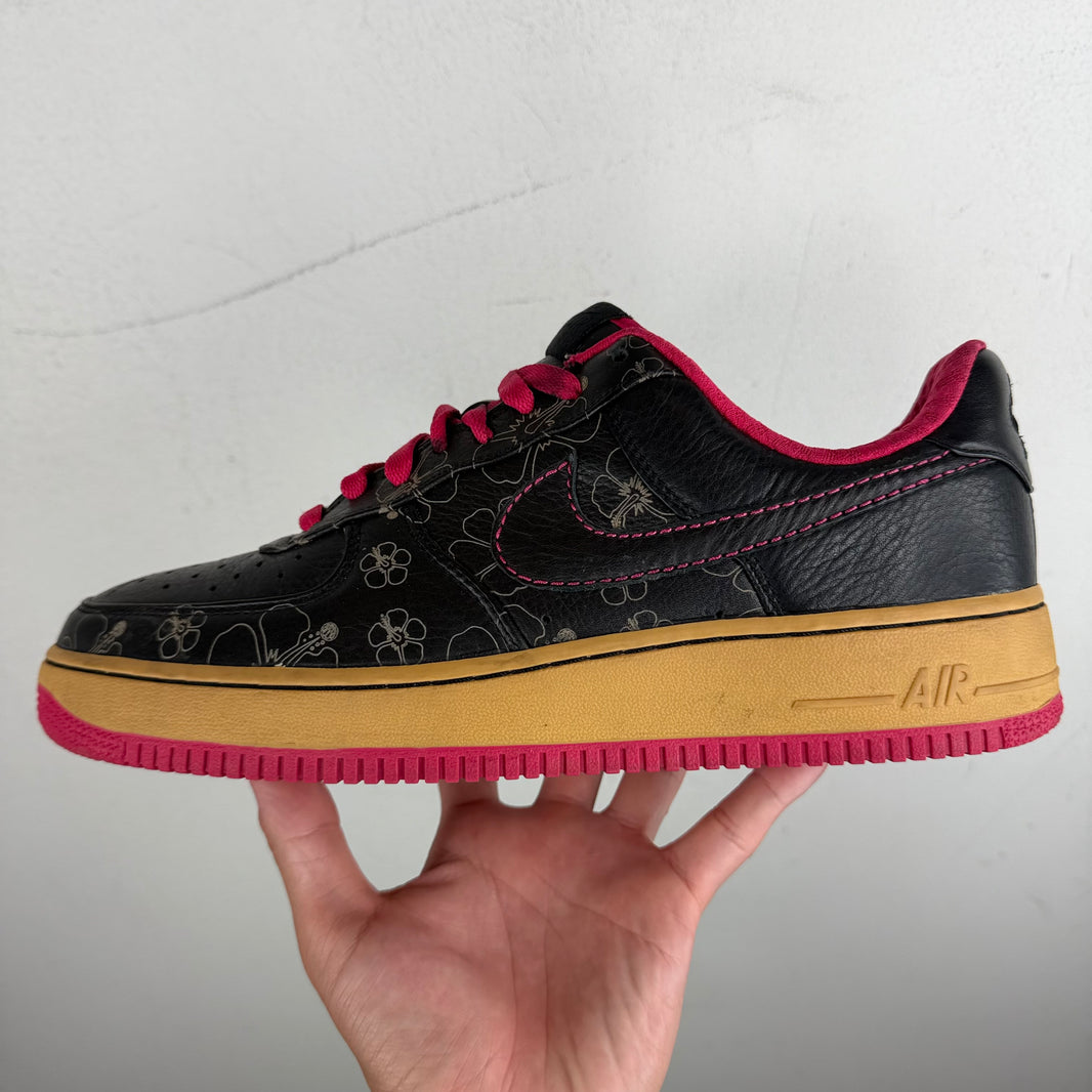 Nike Black Floral Air Force 1s