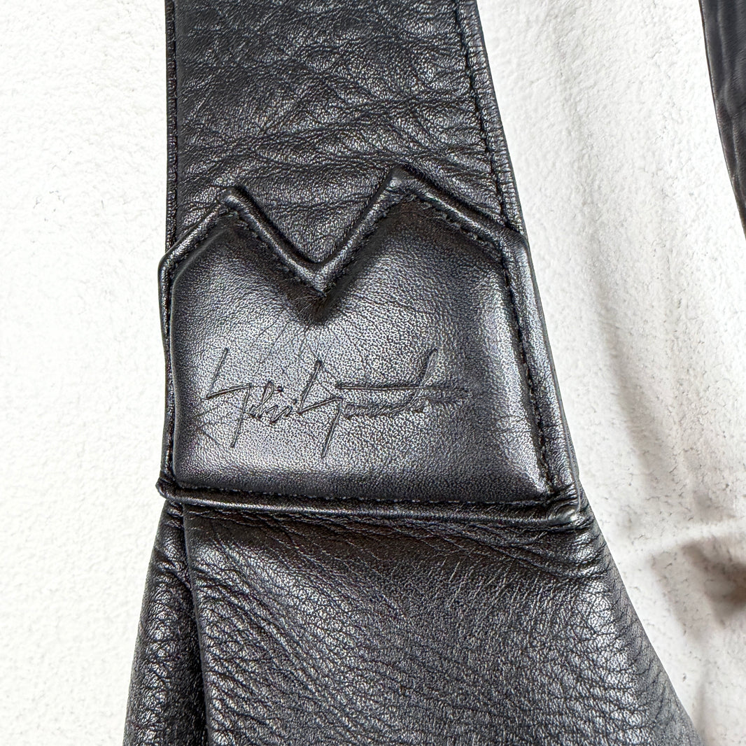 Yohji Yamamoto Discord Leather Cross Body Bag