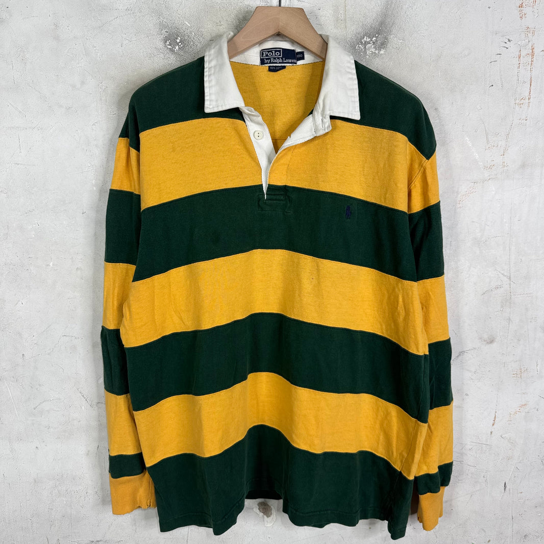 Ralph Lauren Green/Yellow Striped Rugby
