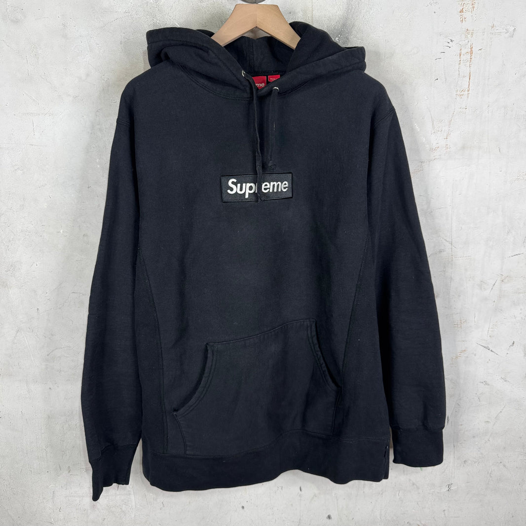 Supreme Black Box Logo Hoodie