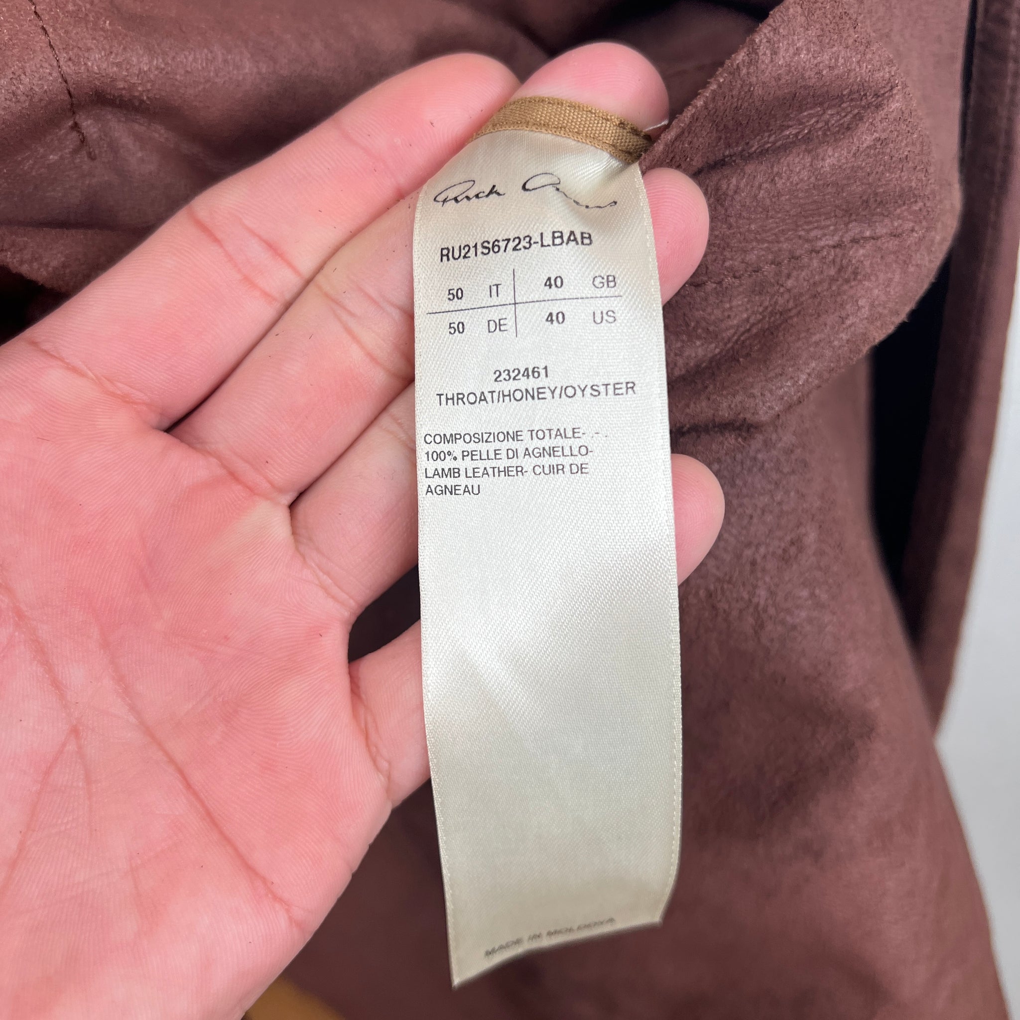 Rick Owens Blistered Lamb Lido Jacket www.Lukes.store