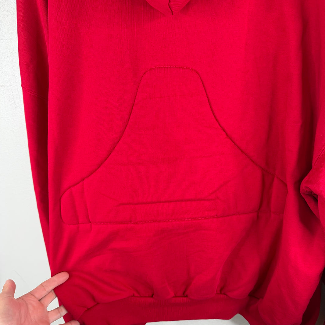 Balenciaga Sample Red Back Support Zip-Up Hoodie