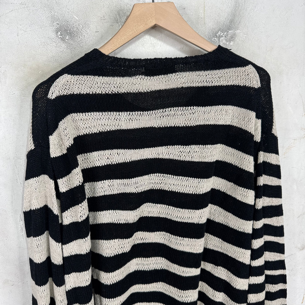 Yohji Yamamoto Pour Homme Striped Linen Knit