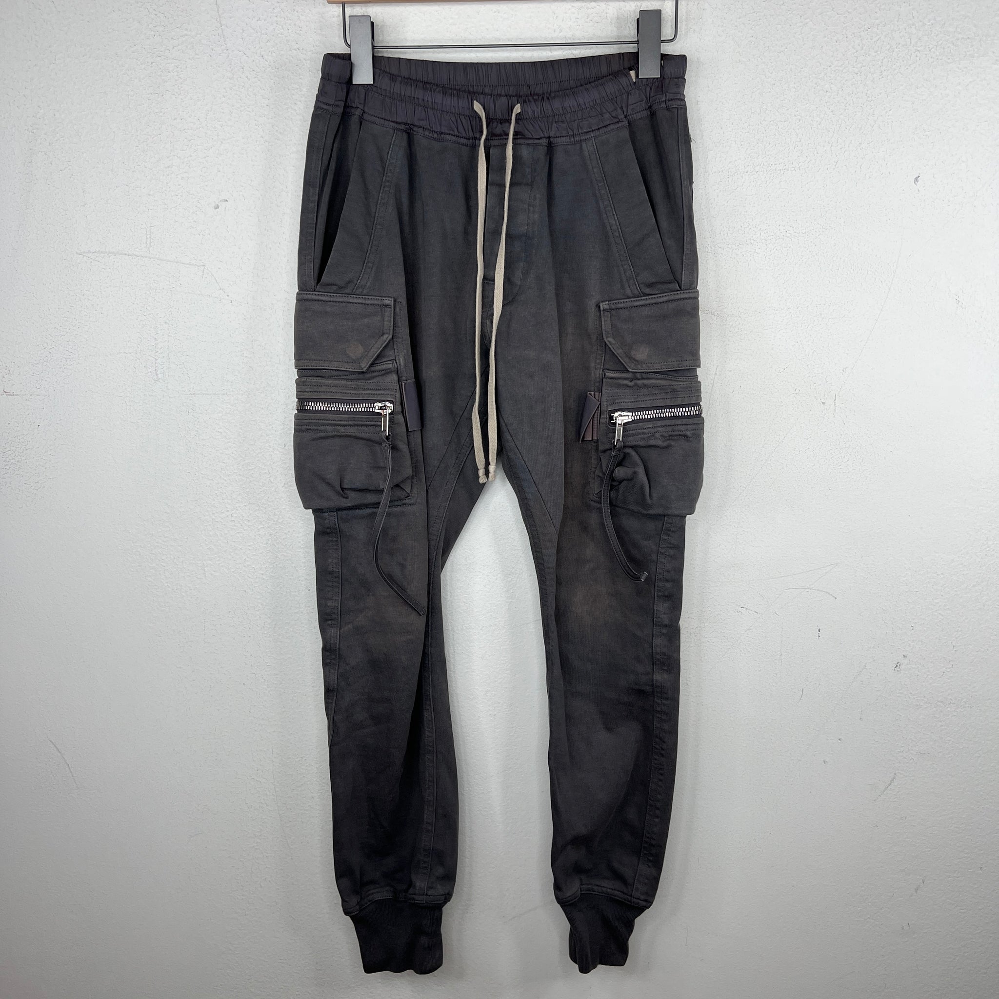 Rick Owens Grey Mastodon Jogger Sweatpants