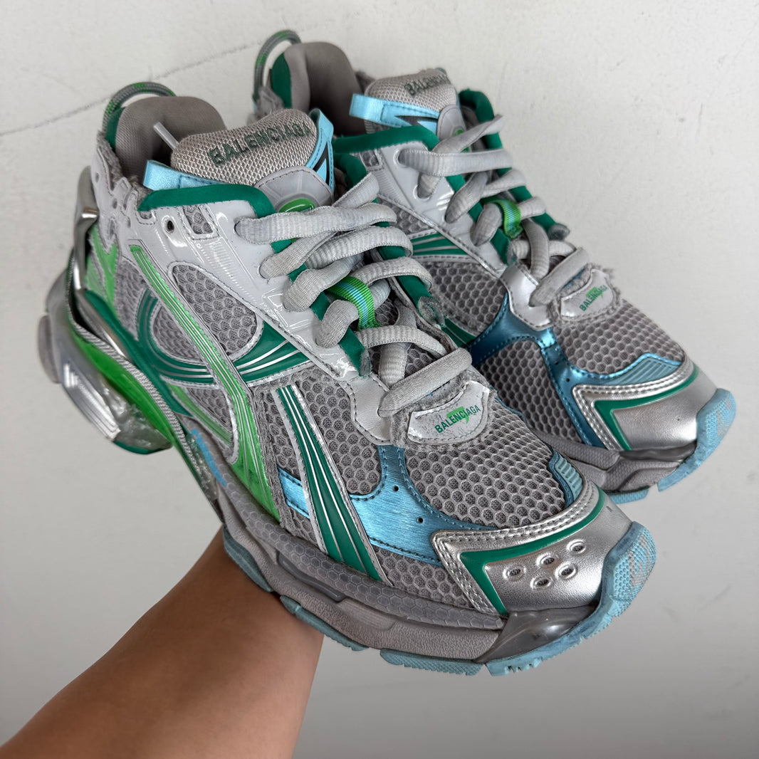 Balenciaga Gray/Green Runners