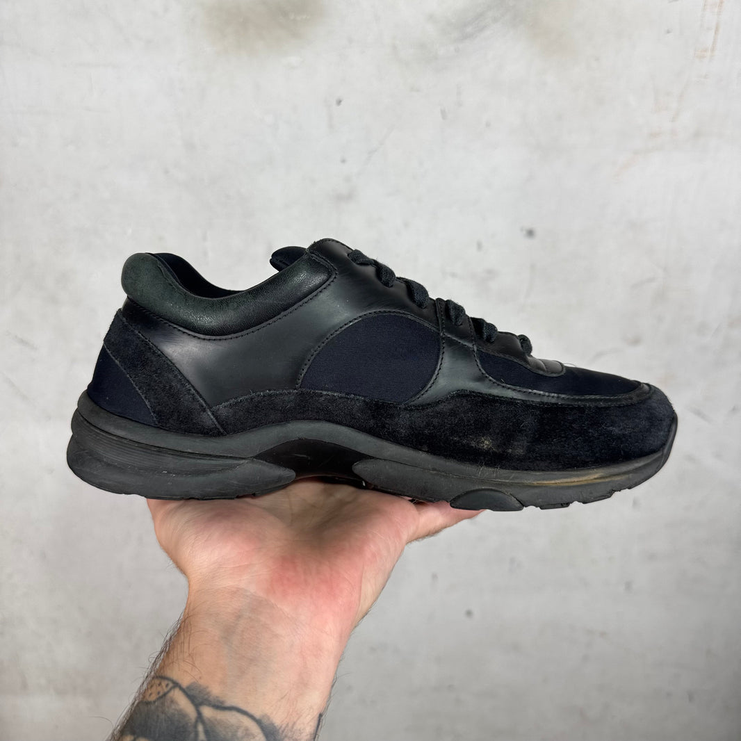 Chanel Black Suede/ Leather Runners