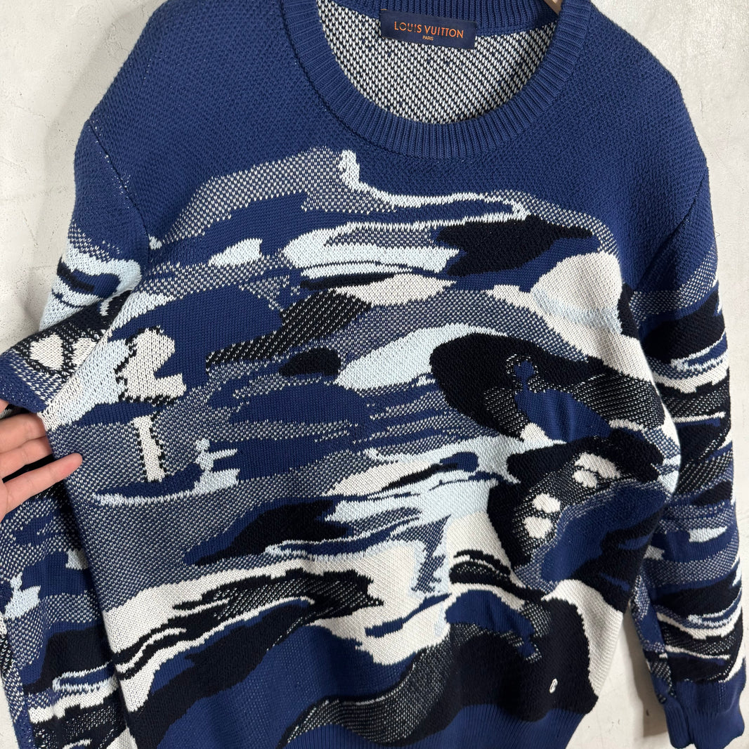 Louis Vuitton Camouflage Jacquard Sweater