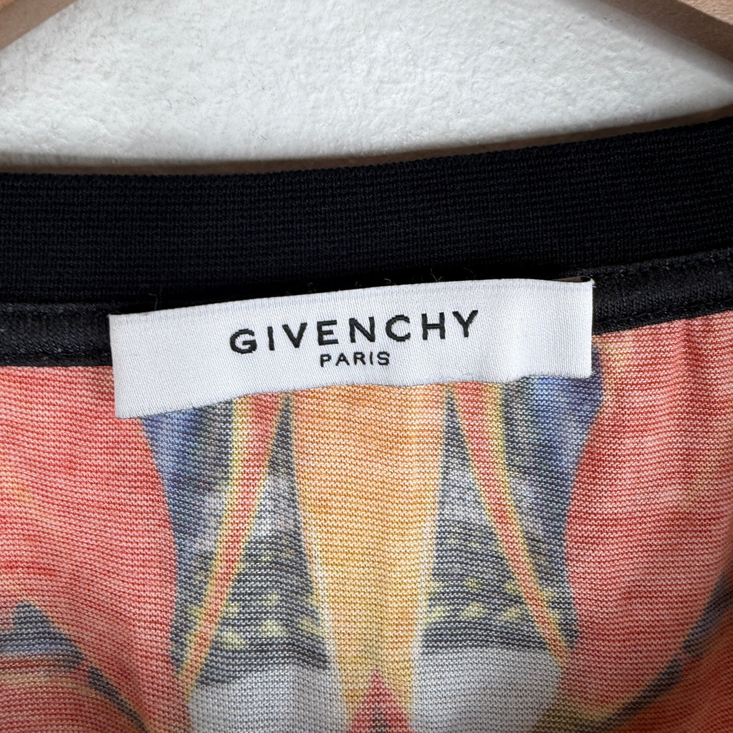 Givenchy Floral Birds Of Pray Blue T-Shirt
