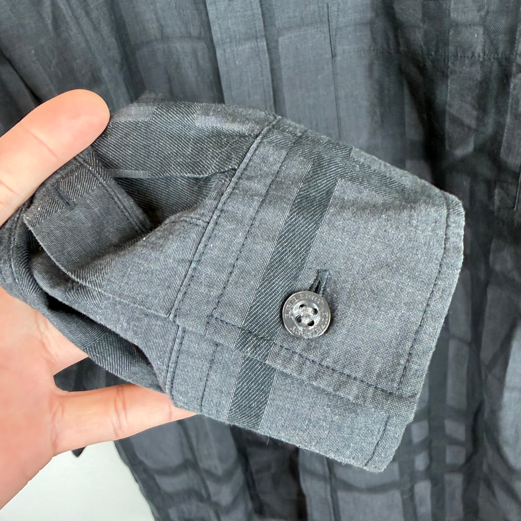 Burberry Black Tartan Button Up L/S Shirt