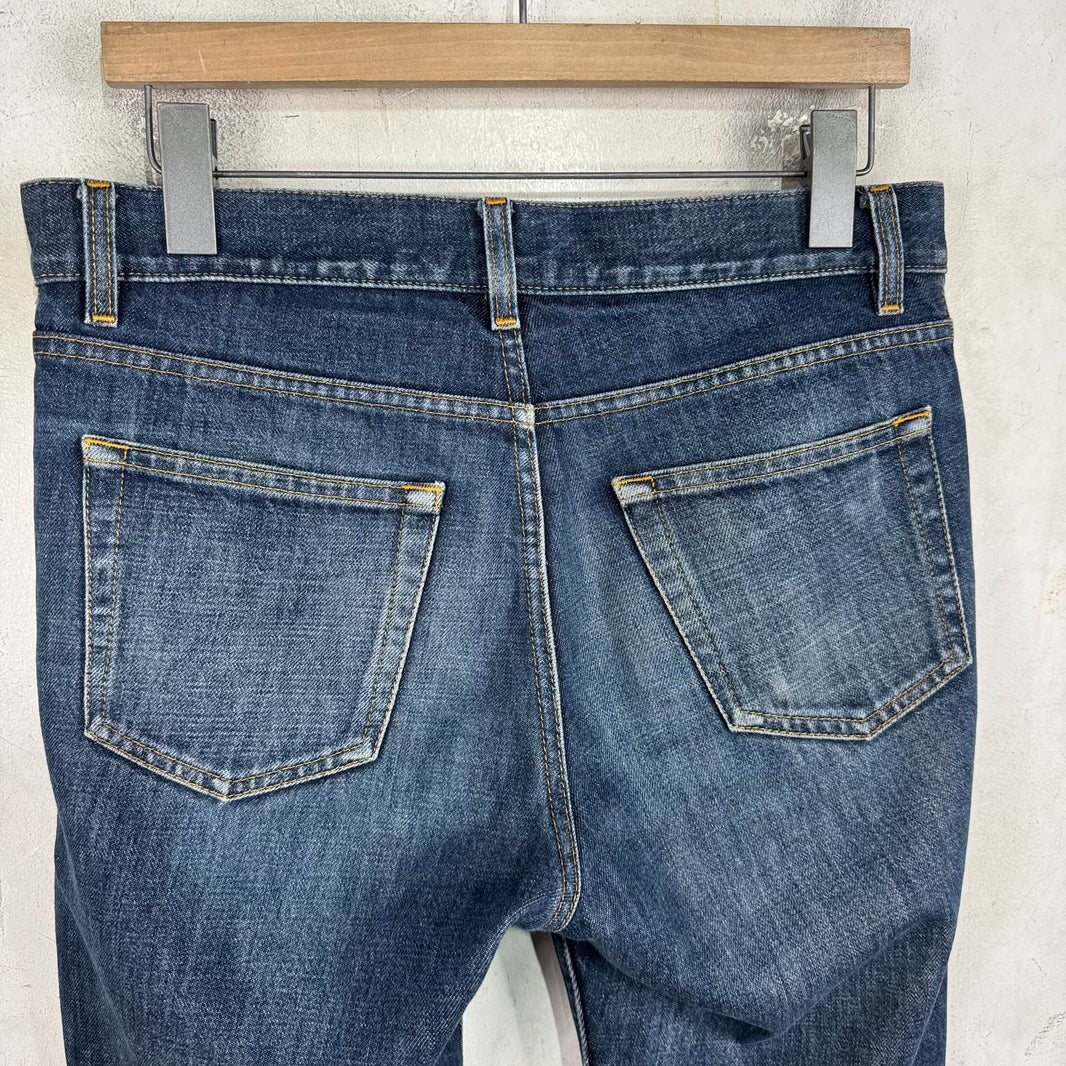 Helmut Lang 98' Medium Wash Straight Slim Jeans