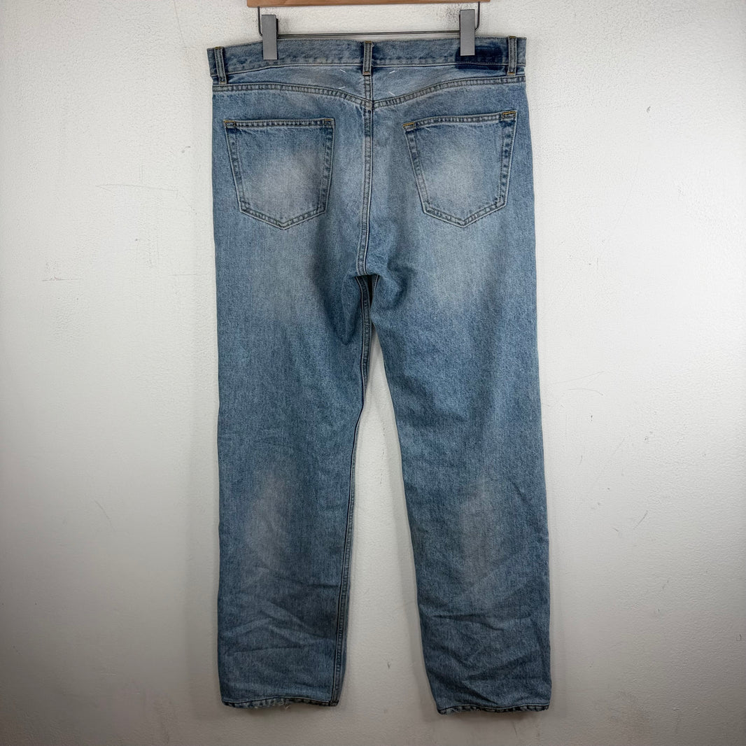 Margiela Light Blue Wash Straight Jeans
