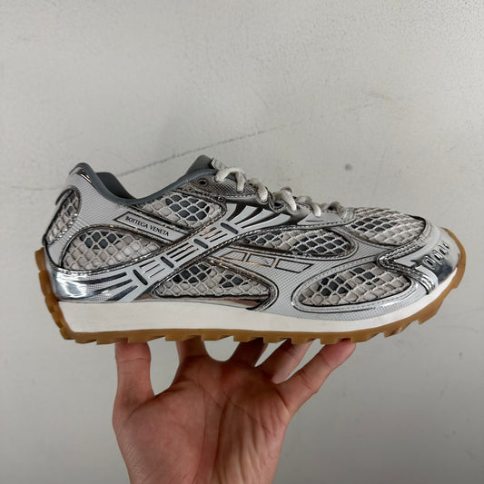 Bottega Veneta Silver/White Orbit Sneakers