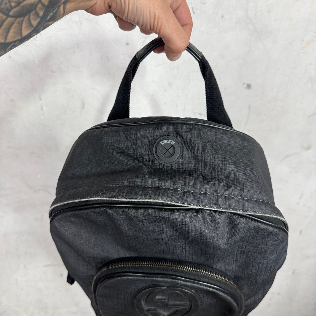 Gucci Sporty Canvas Interlock Backpack